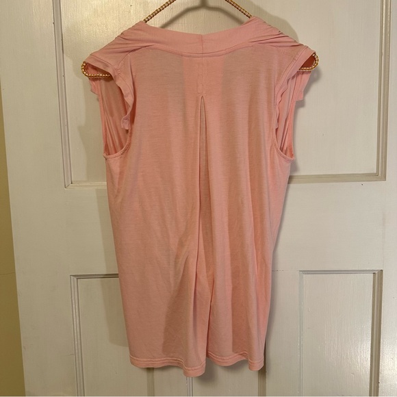 🔥 Akemi + Kin Rayon Blush Drape Front Blouse - Picture 4 of 7